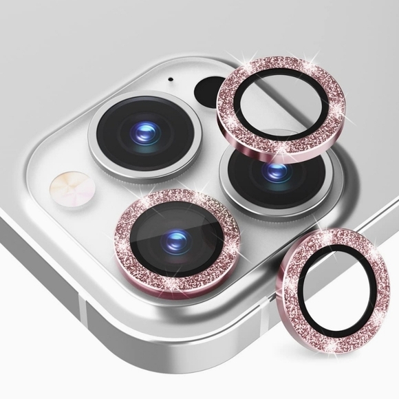 Camera lens tempered glass protector for iPhone 14 Pro iPhone 14 Pro Max Pink - Picture 5 of 7